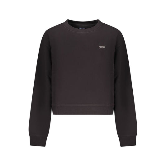 Tommy Hilfiger Black Cotton Women Sweatshirt