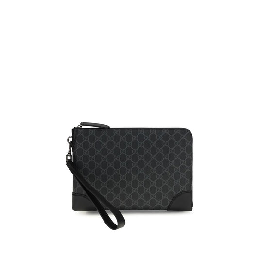 Gucci Black Fabric Handbag
